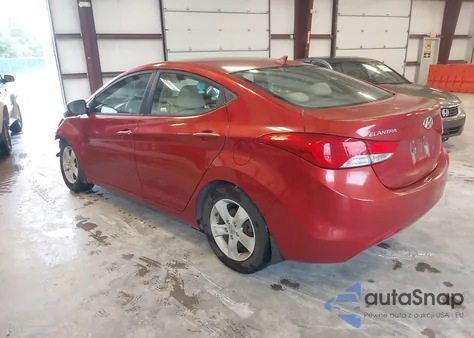 2013 Hyundai Elantra Gls z USA, uszkodzony, nr VIN KMHDH4AE6DU864430